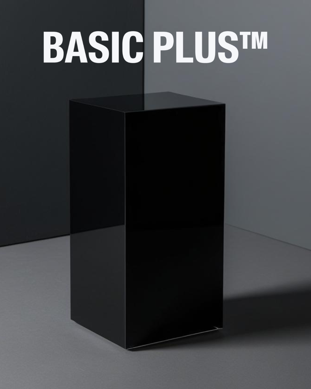 Black Acrylic Display Plinth