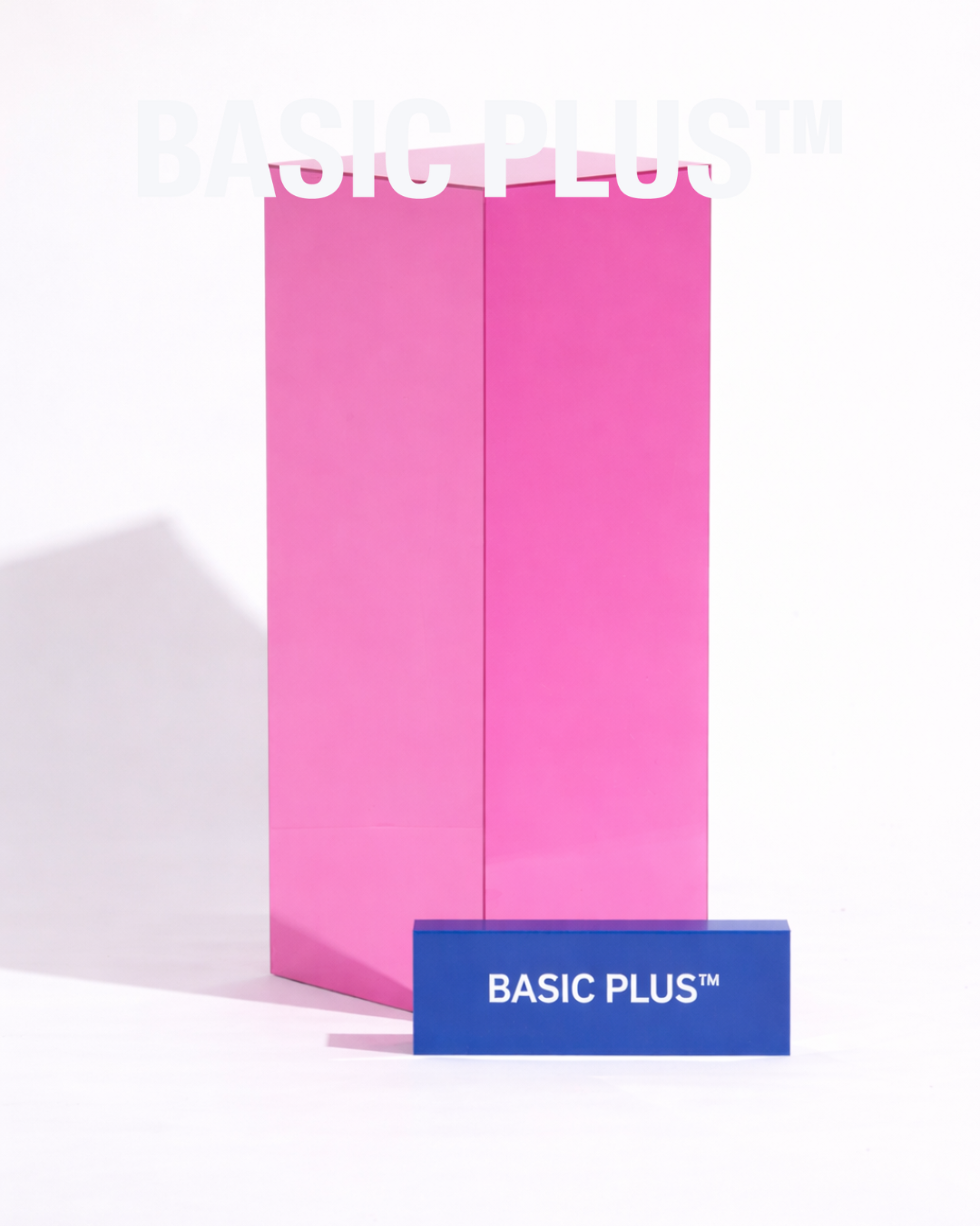 Pink Mirror Acrylic Display Plinth