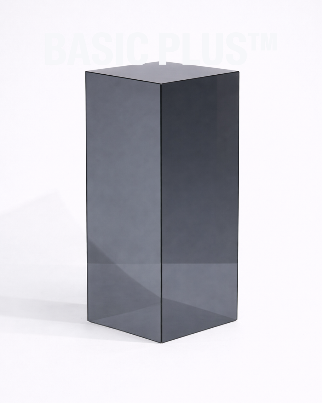 Black Smoke Mirror Acrylic Display Plinth