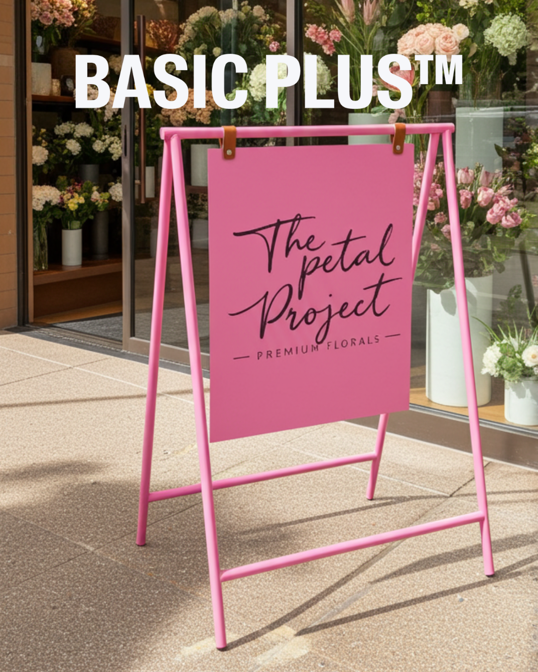 Pink Deluxe Hanging A-Frame Sign