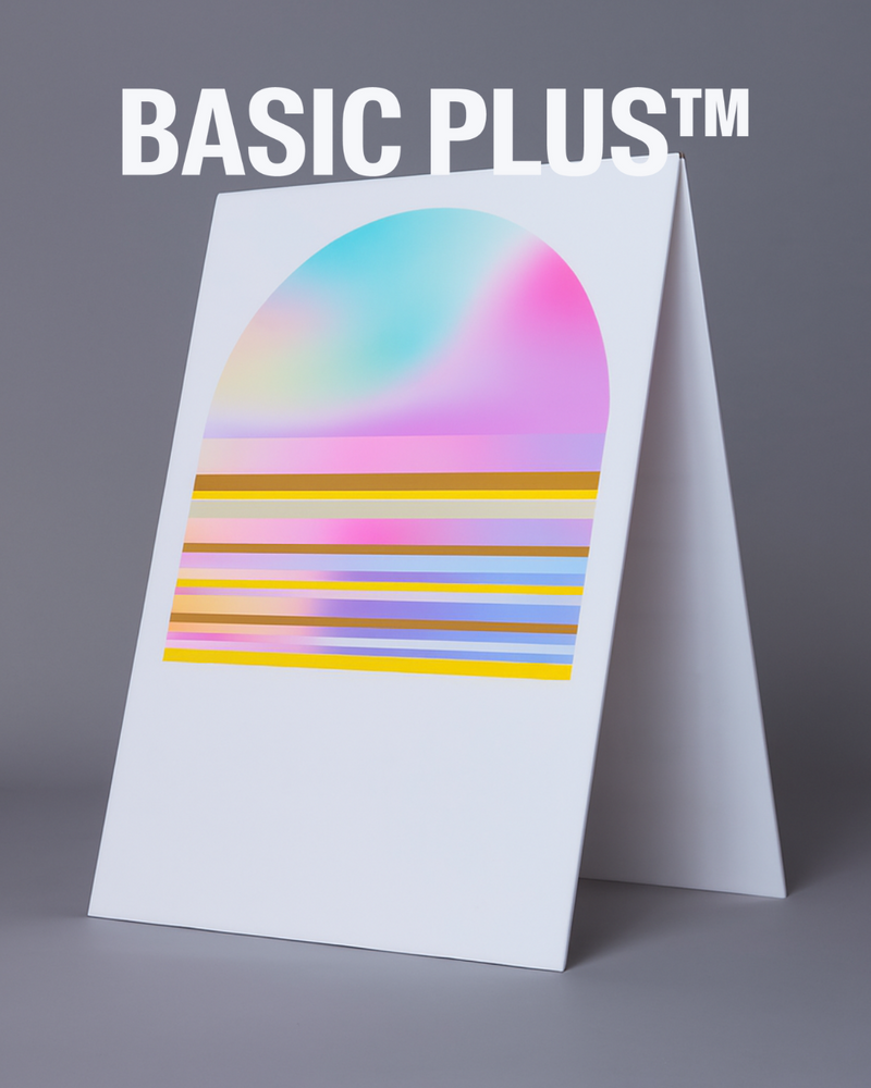 Matte White Acrylic Folded A-Frame Sign
