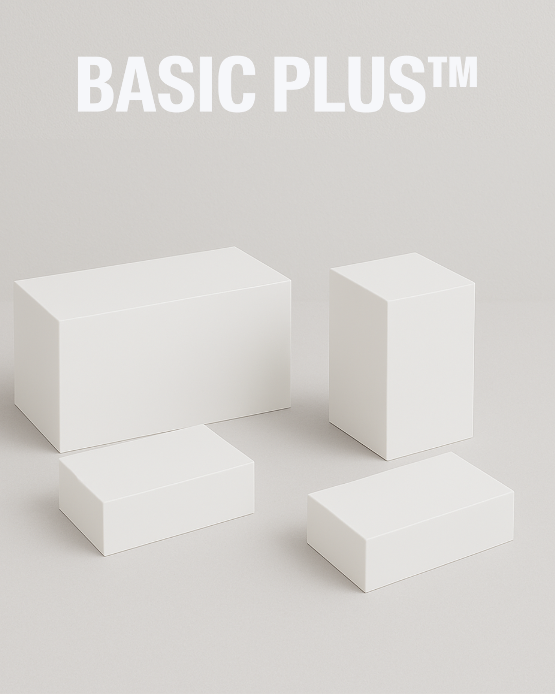 White Acrylic Display Risers