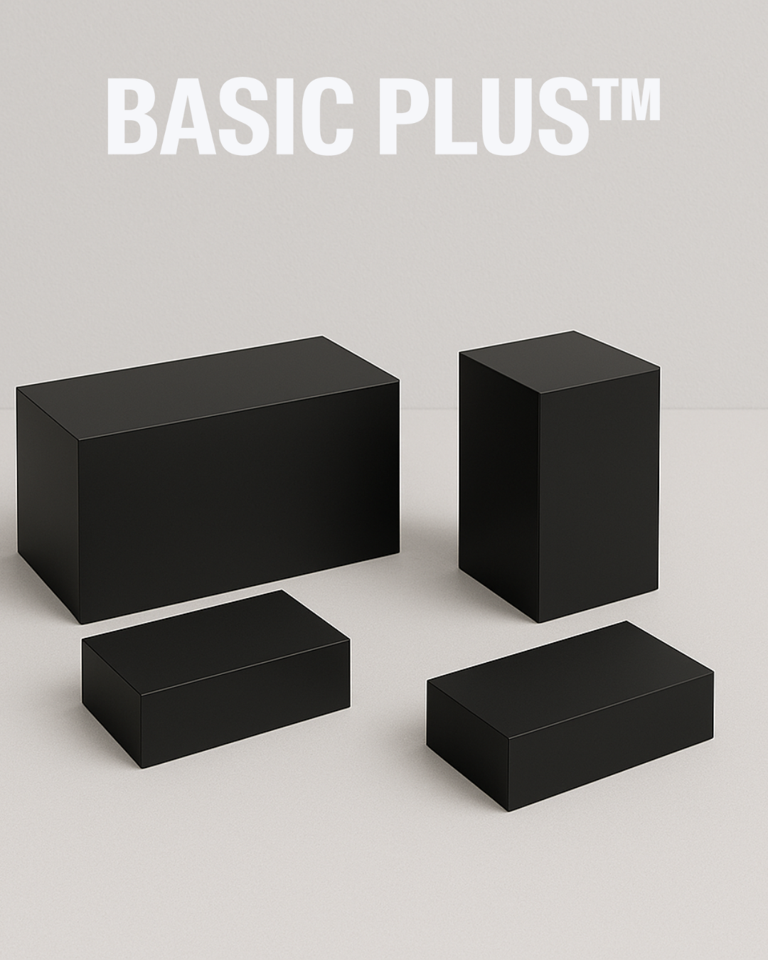 Acrylic Black Display Risers