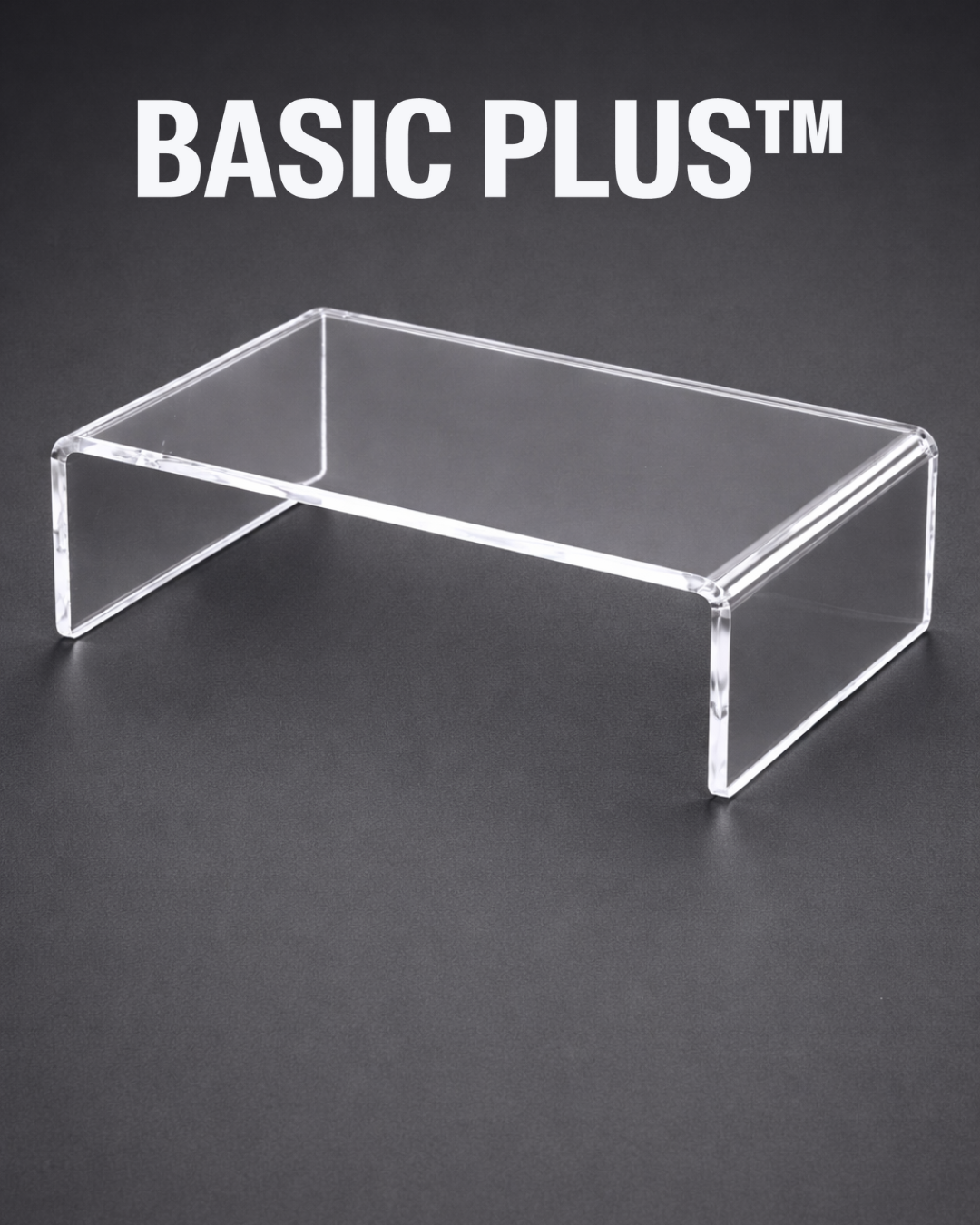 Clear Table Riser Transparent Clear Acrylic Display Riser – Basic Plus