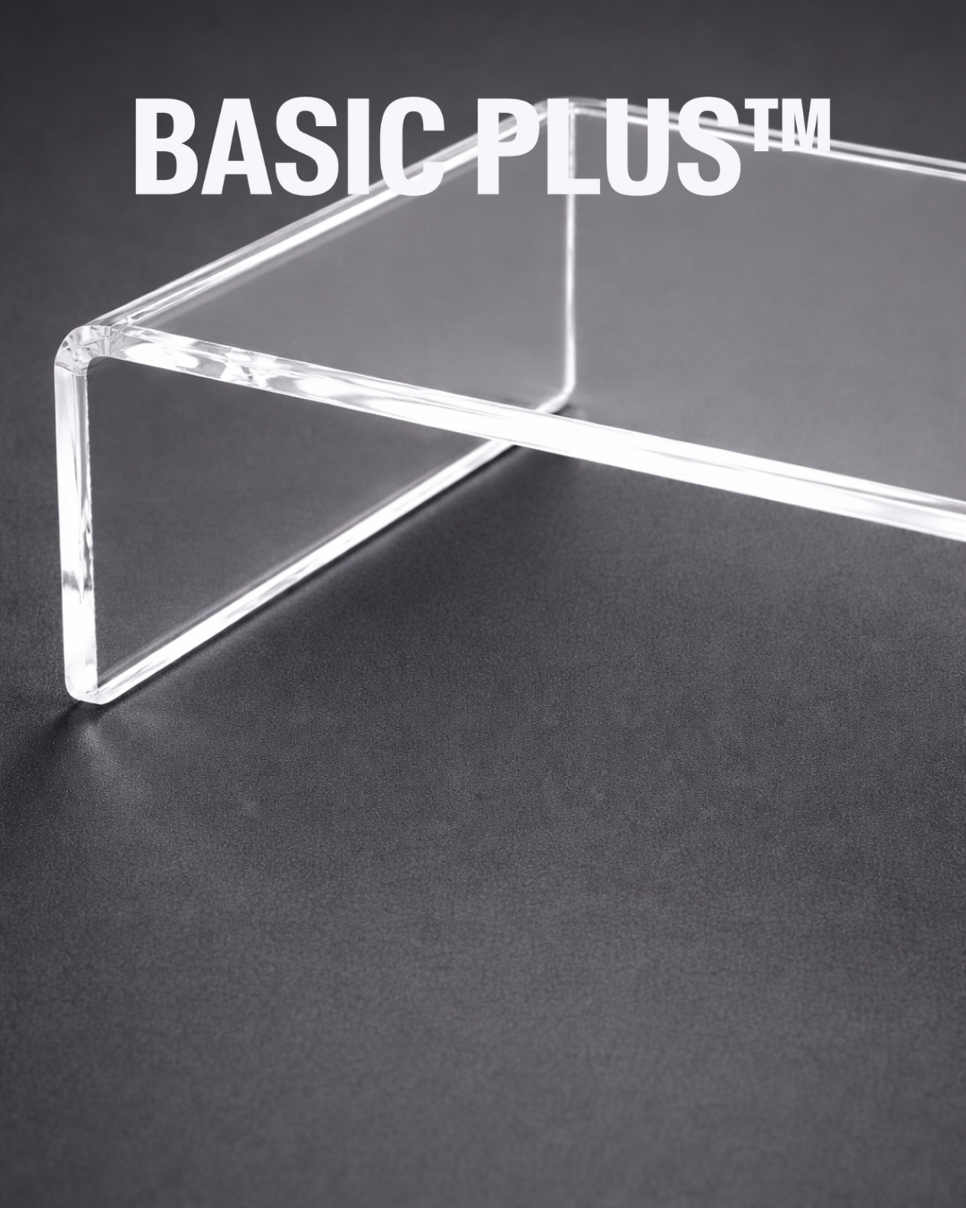 Plastic Clear Riser Transparent Clear Acrylic Display Riser – Basic Plus