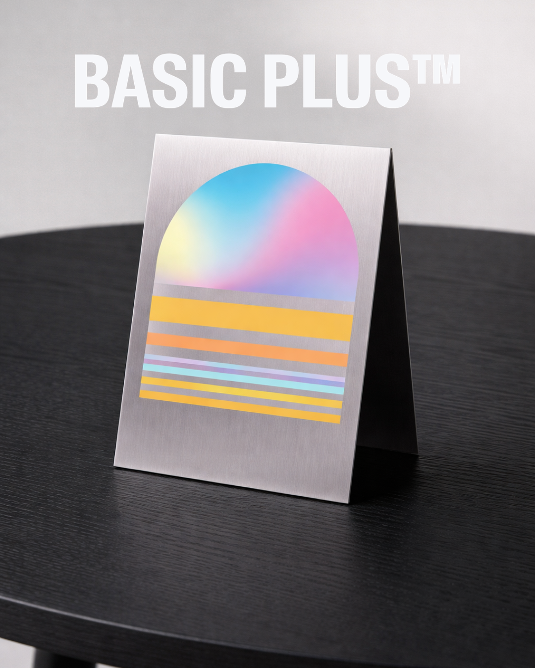 Brushed Stainless Steel A-Frame Table Sign