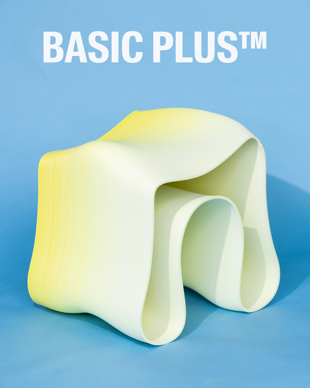 Yellow and White Galoppi – The Playful 3D-Printed Chair