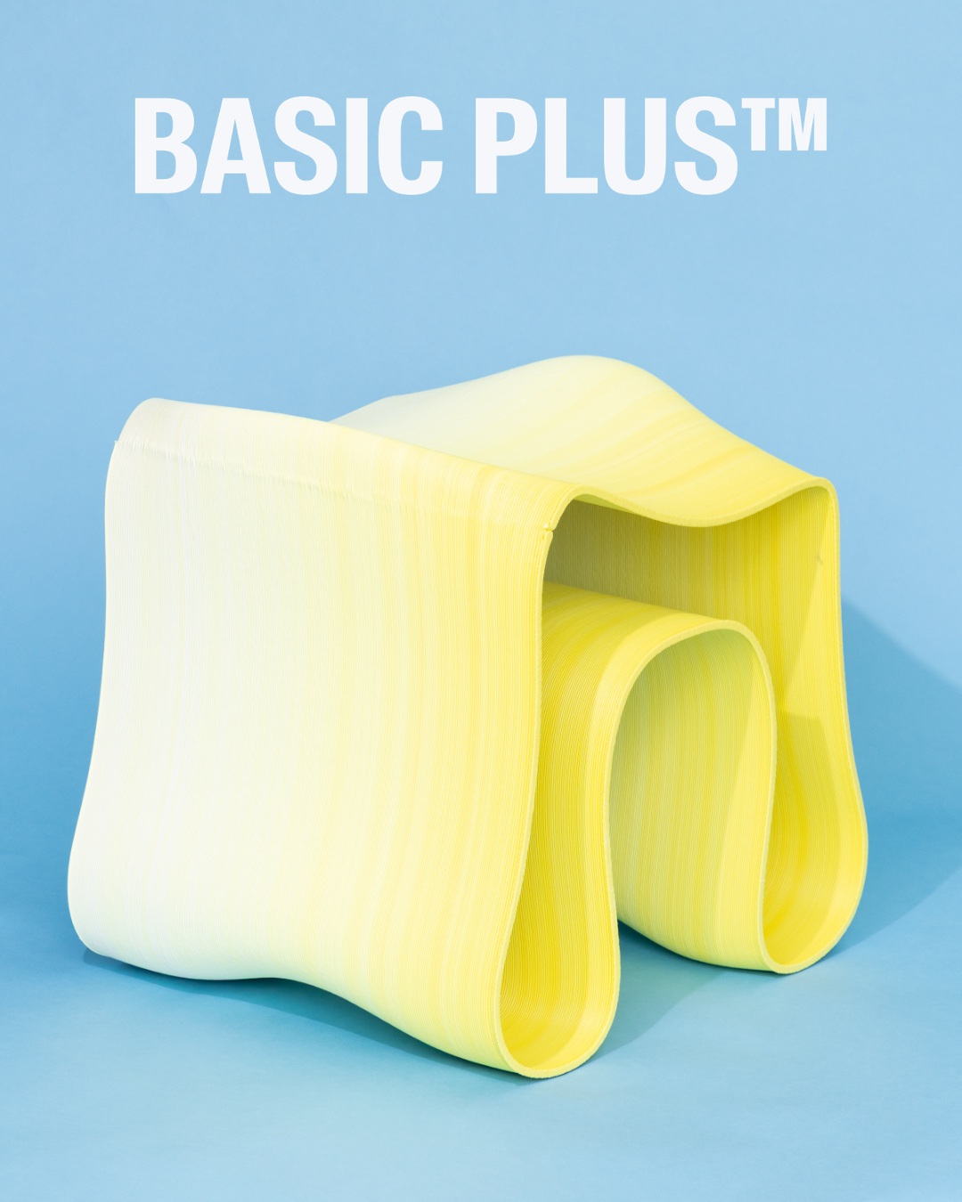 Yellow and White Galoppi – The Playful 3D-Printed Chair