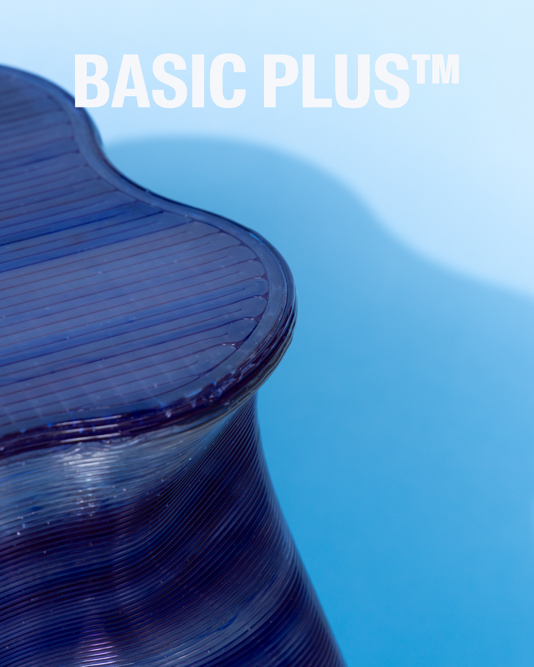 Purple & Blue Tiger Stripes Stool