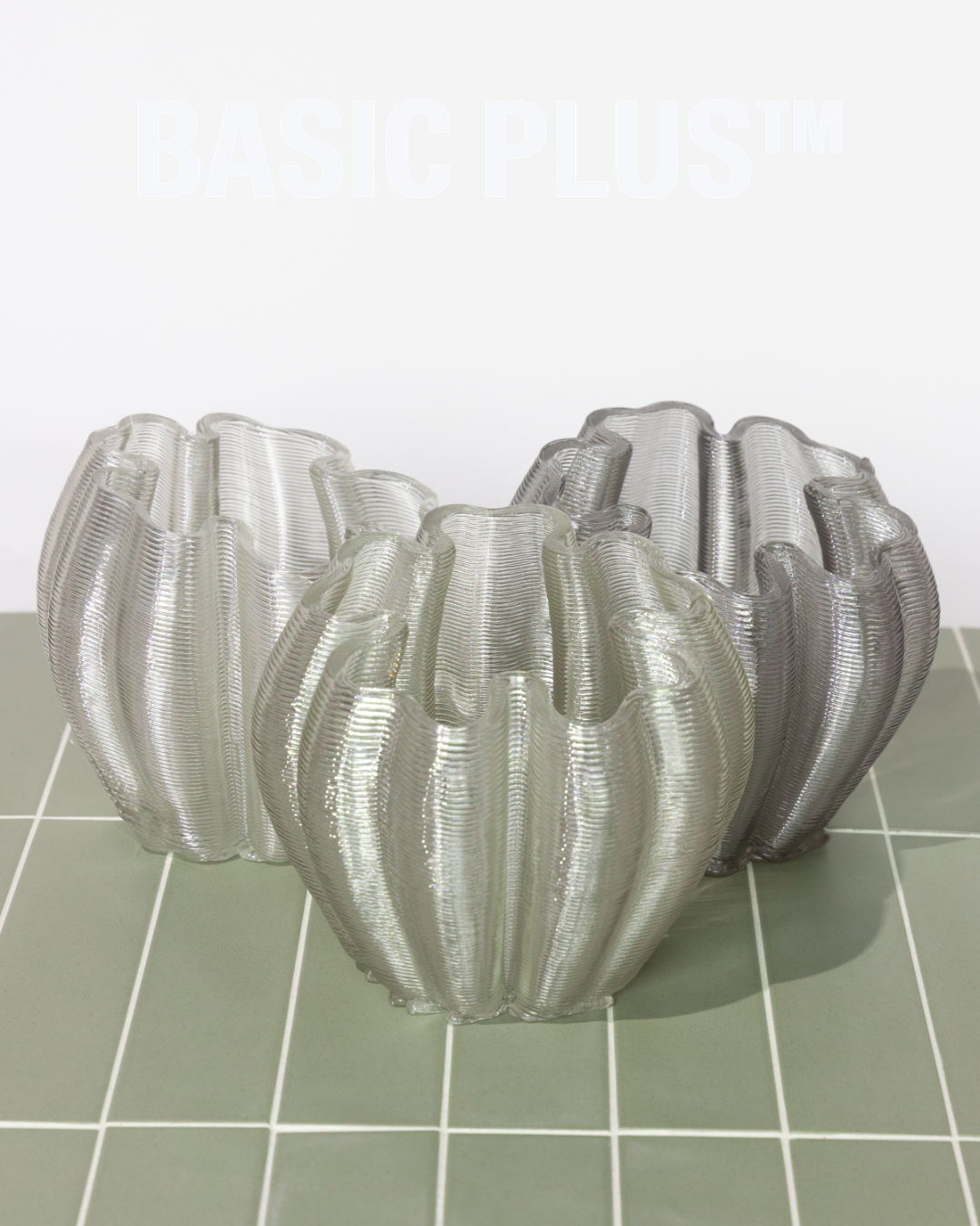 Transparent Colour BORU — Contemporary 3D-Printed Centrepiece