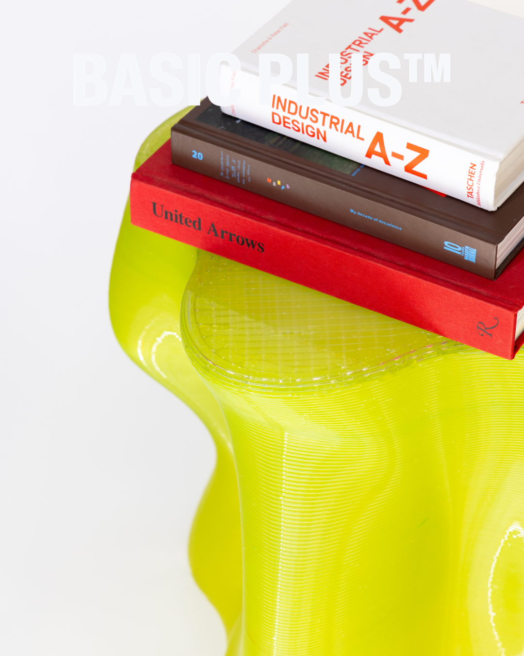 Lime Green Tiger Stripes Stool