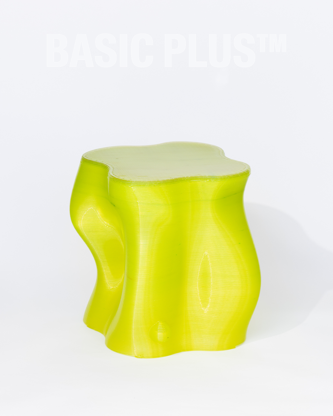 Lime Green Tiger Stripes Stool