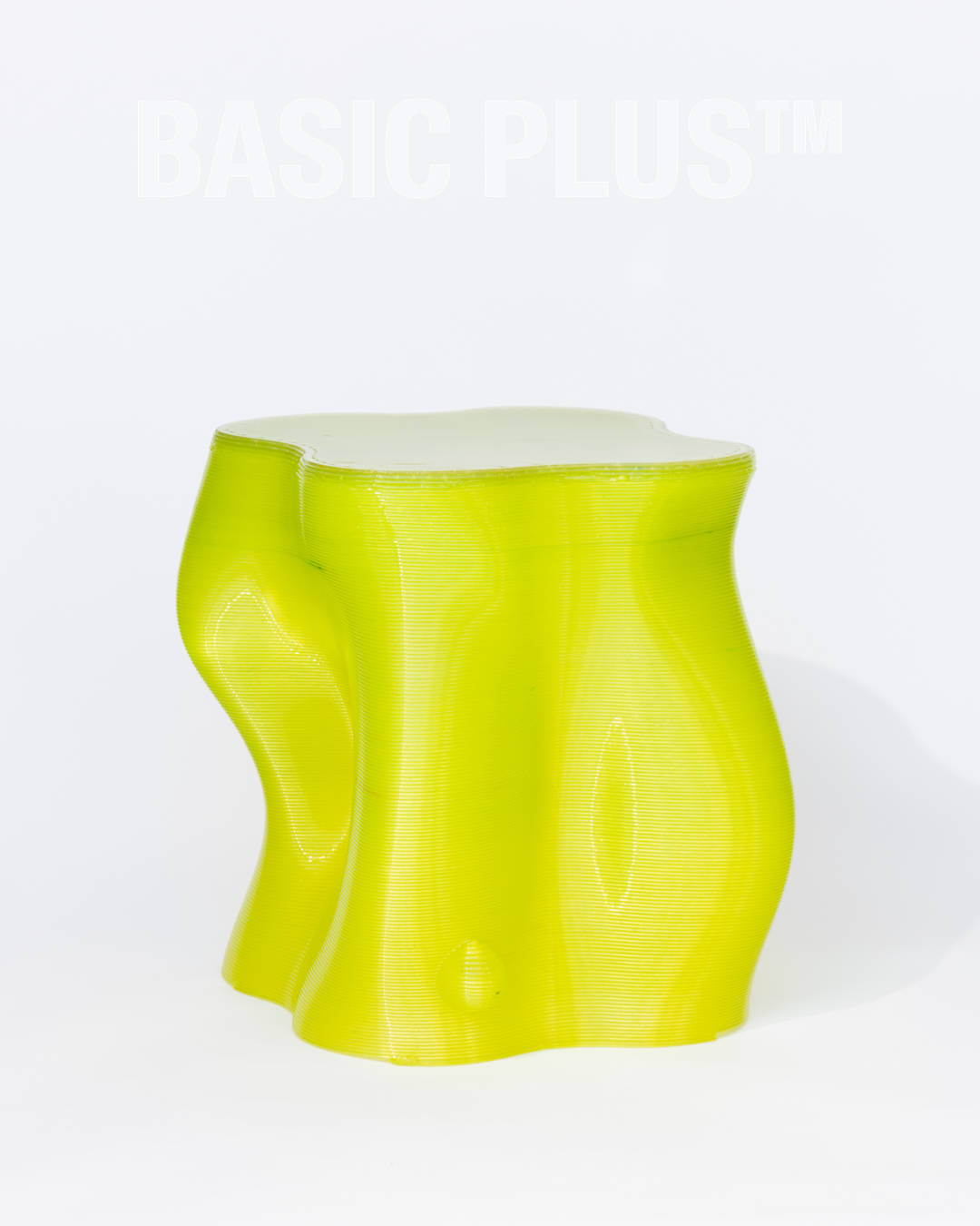 Lime Green Tiger Stripes Stool