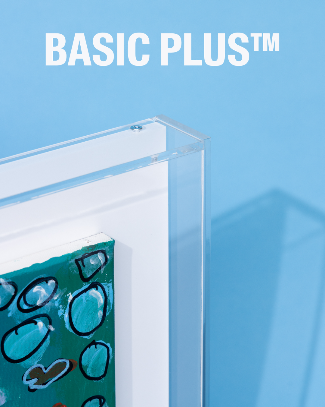 Transparent Acrylic Shadow Box for Canvas