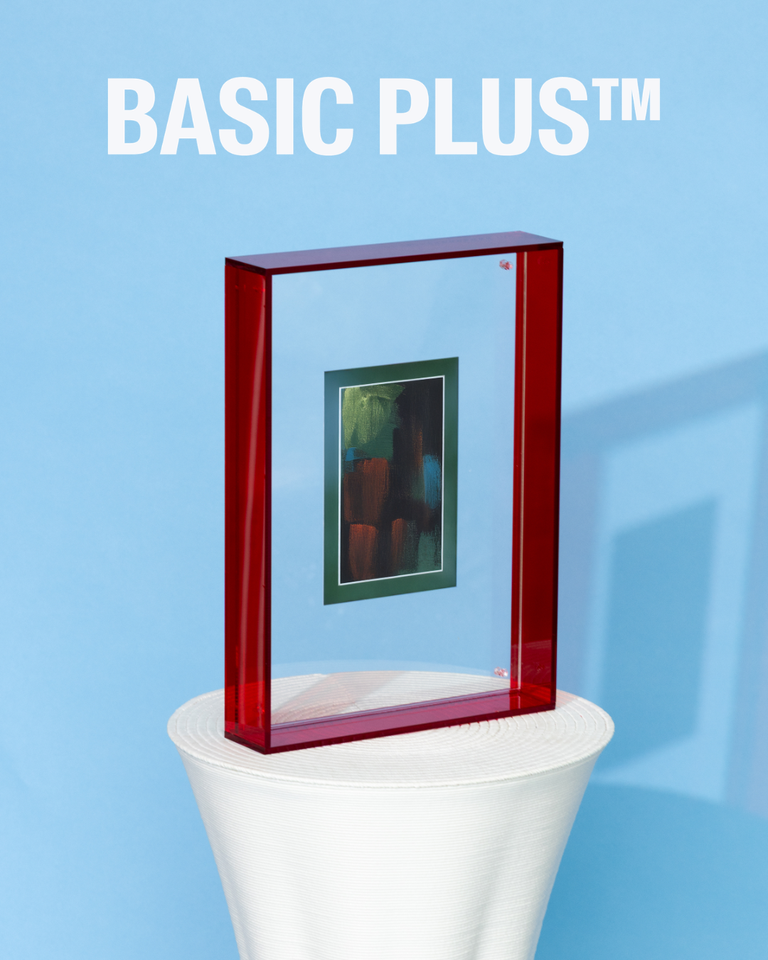 Transparent Red Acrylic Molly Frame