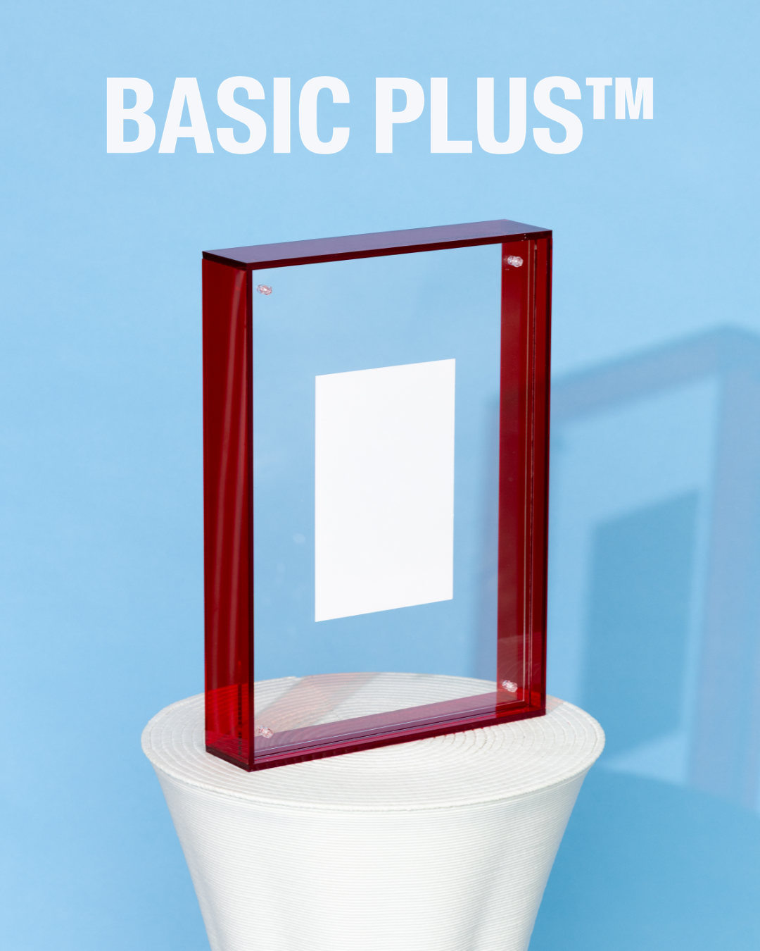 Transparent Red Acrylic Molly Frame