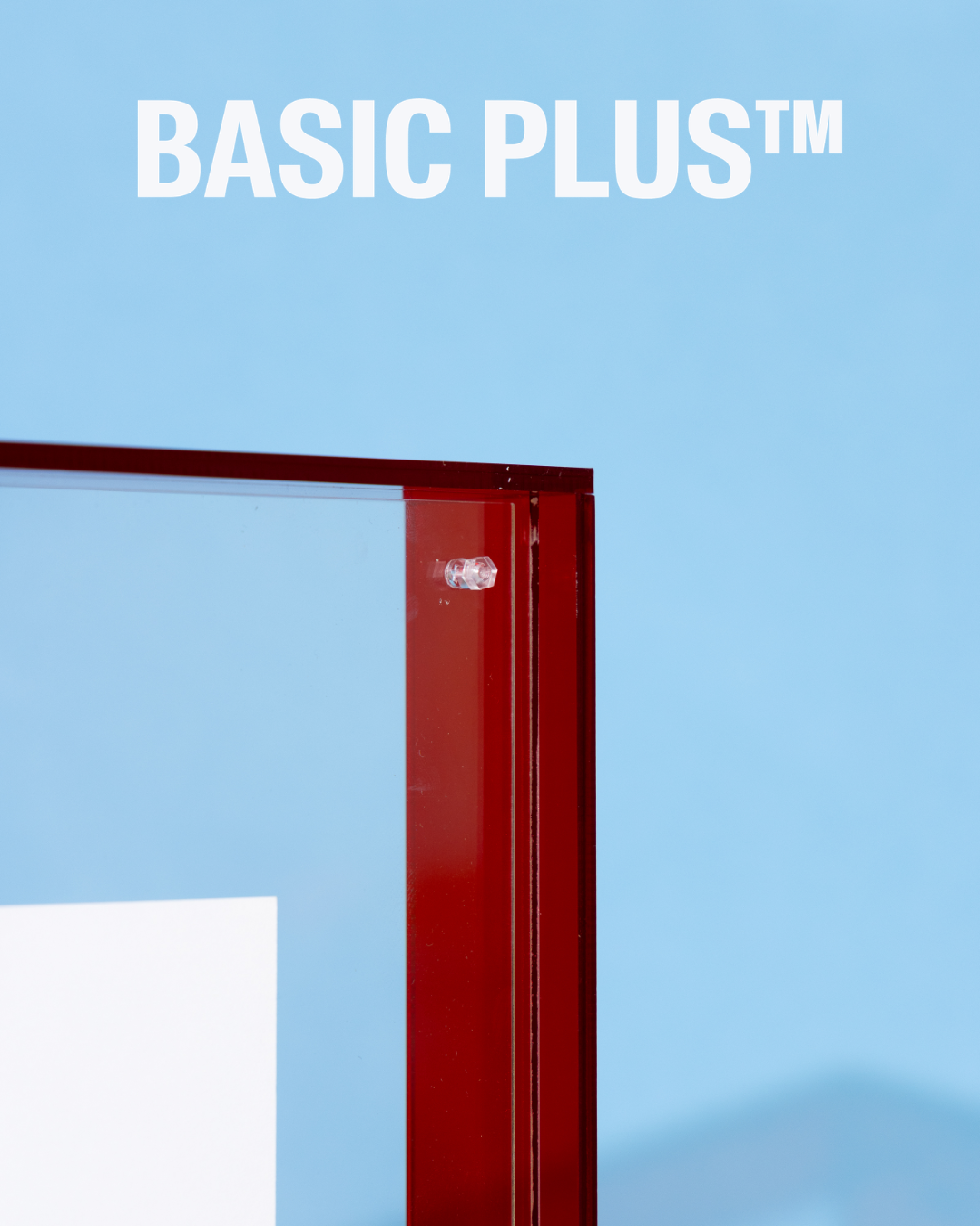Transparent Red Acrylic Molly Frame
