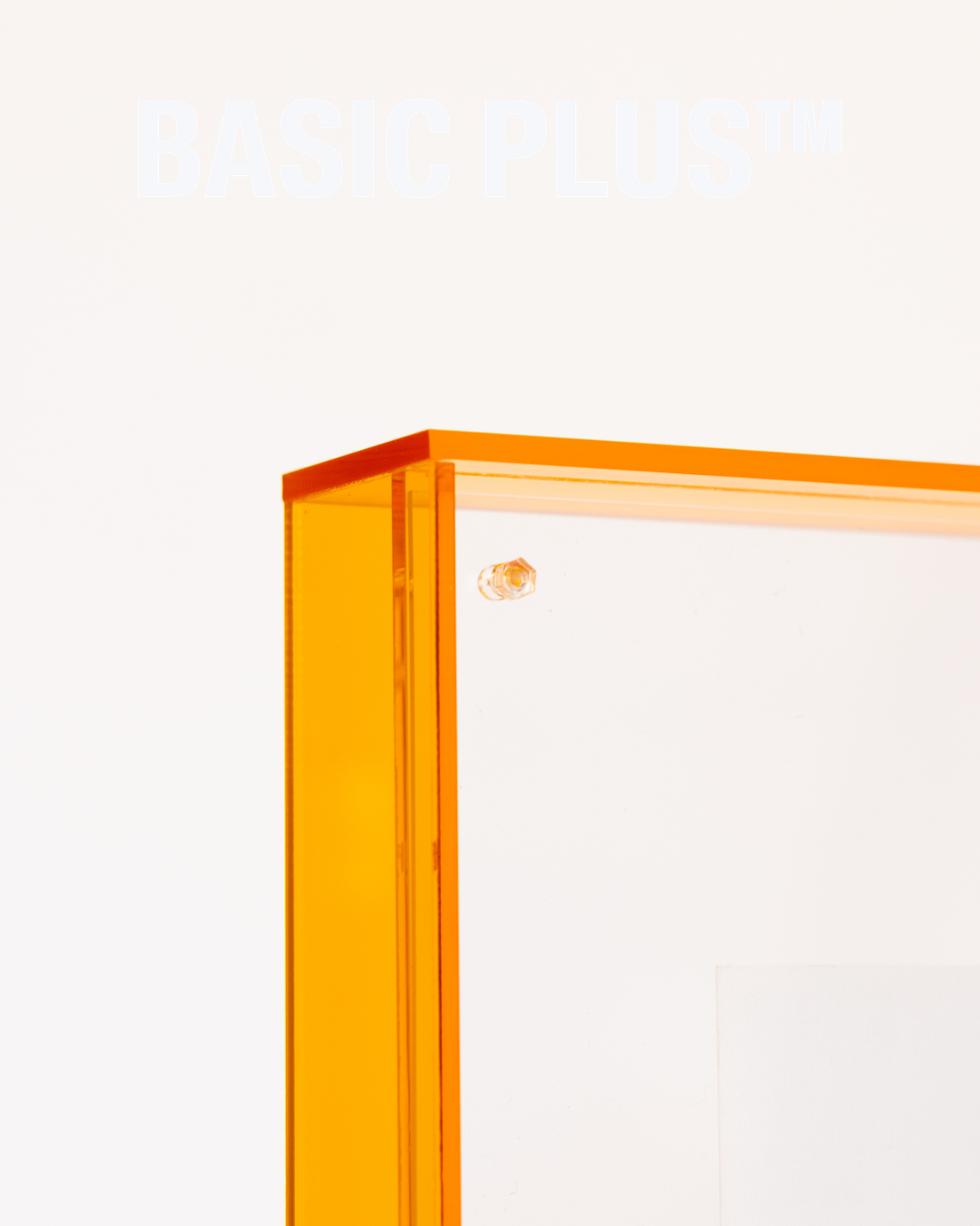 Transparent Amber Acrylic Molly Frame