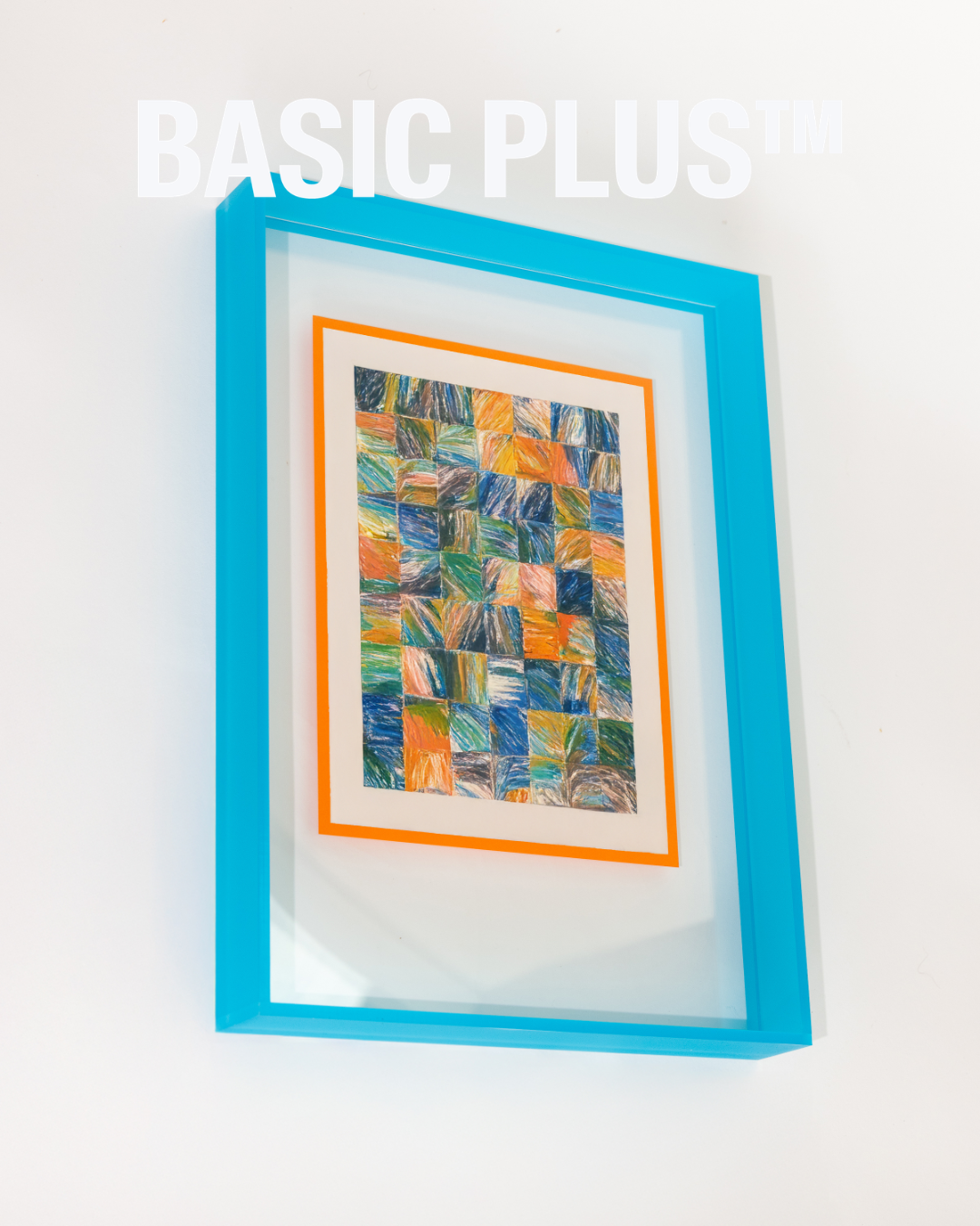 Frosted Lagoon Blue Acrylic Slide-out Frame