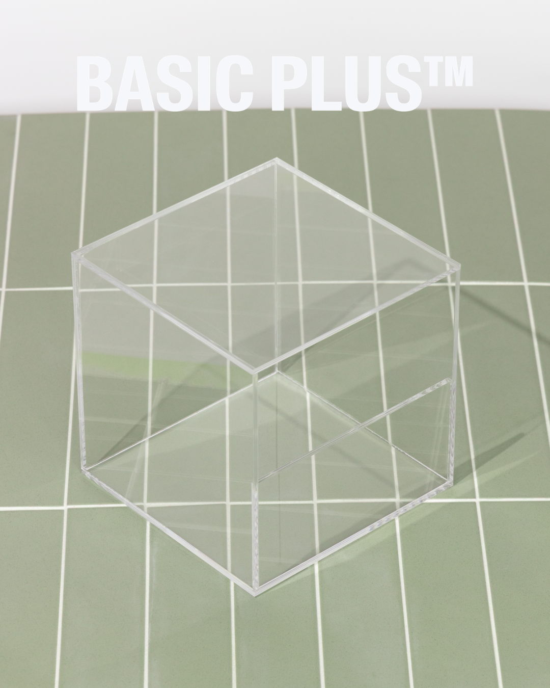 Acrylic Modular Storage Box with Front Lip