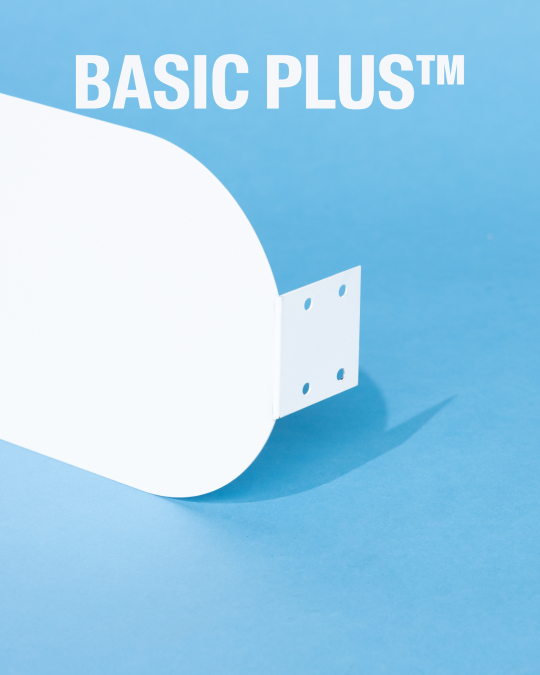 White Metal Blade Wall Sign – Pill Shape