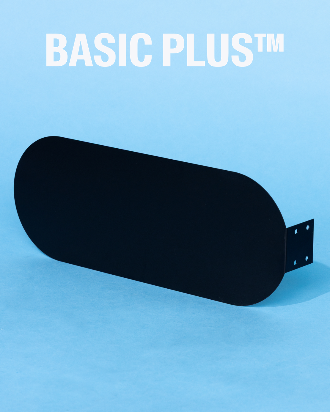 Black Metal Blade Wall Sign – Pill Shape