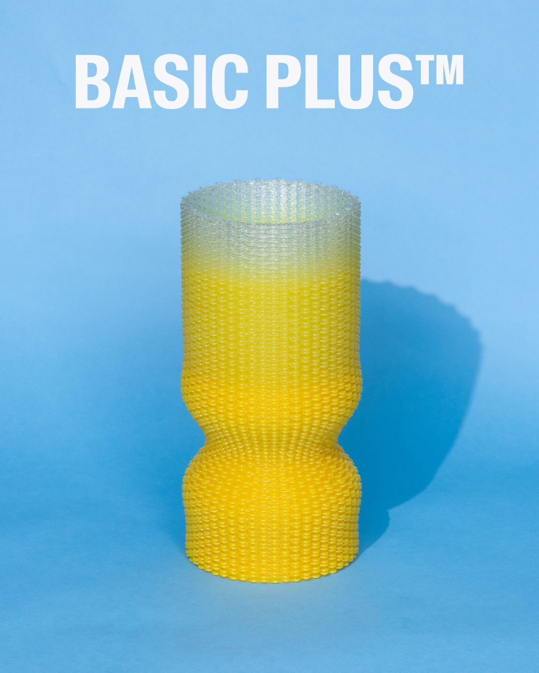 Yellow Woven Texture Storage Bin-3D Print Furniture