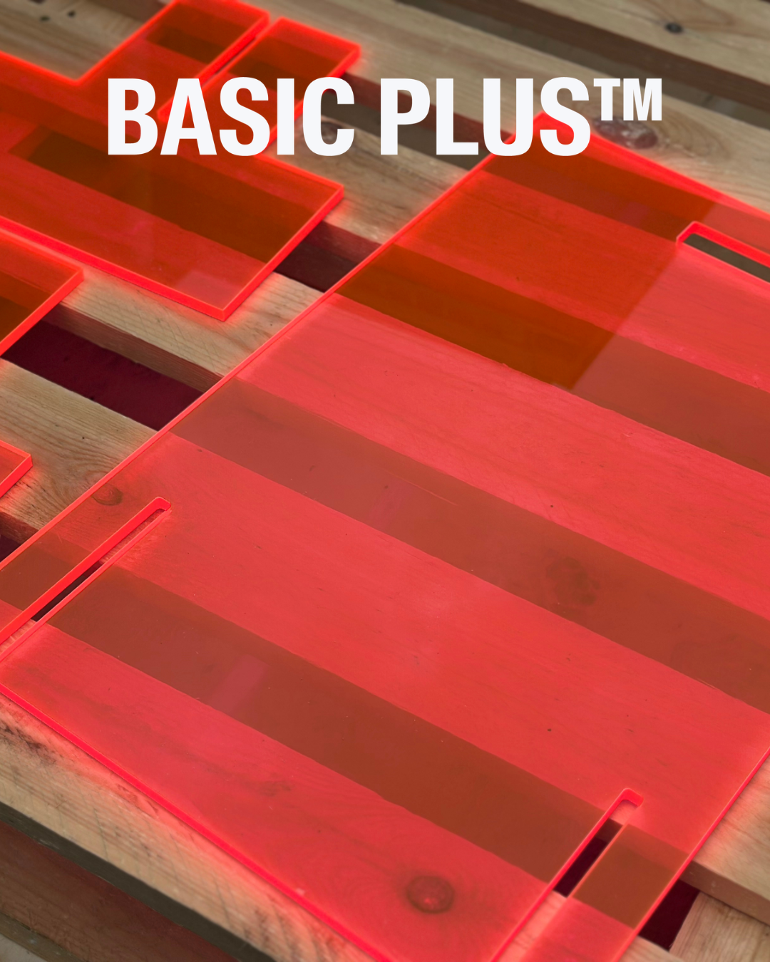 Fluorescent Pink Acrylic Pavement Sign