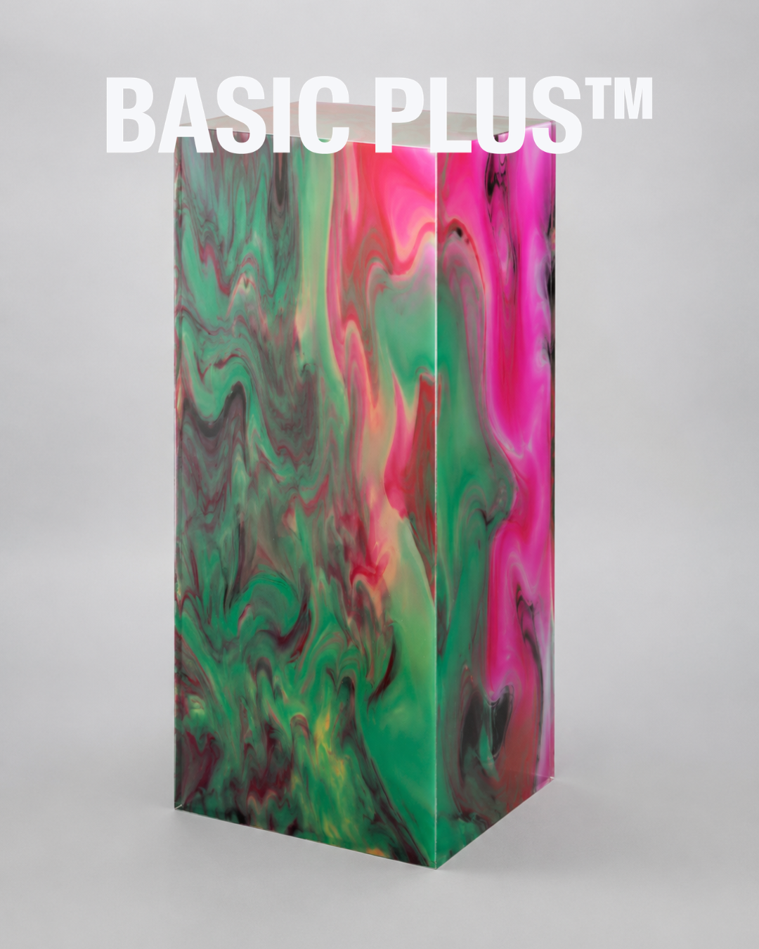 Multi Watercolour Acrylic Display Plinth