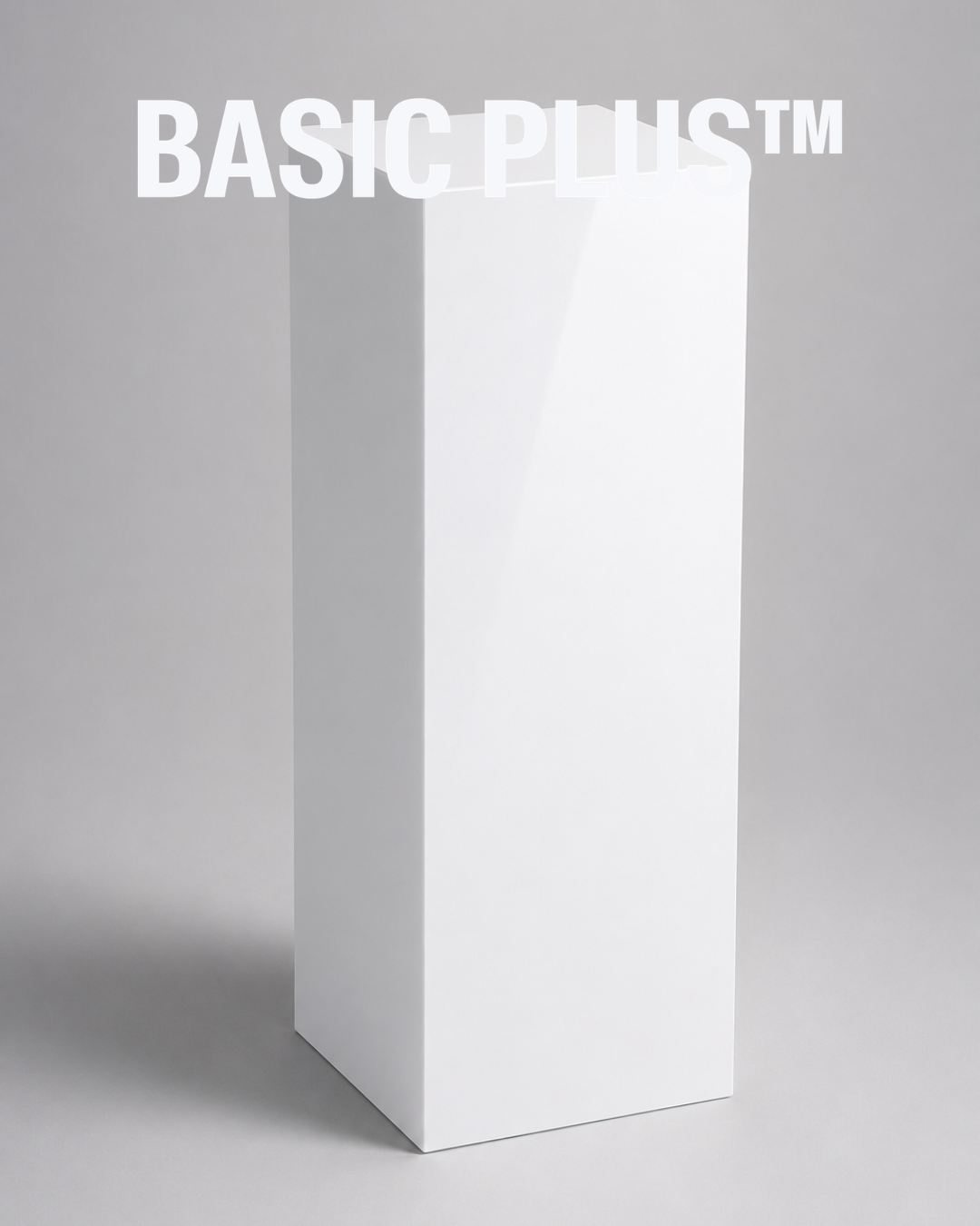 Gloss White Acrylic Display Plinth