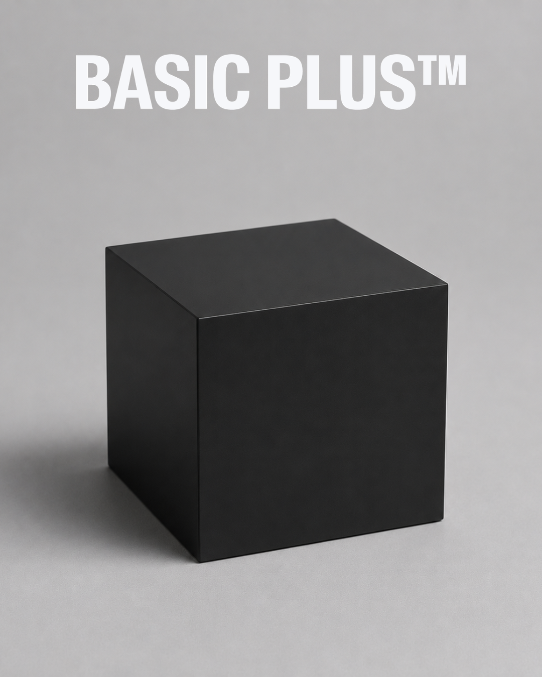 Matte Black Acrylic Display Cube