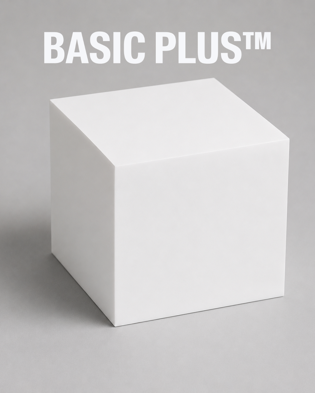 Matte White Acrylic Display Cube