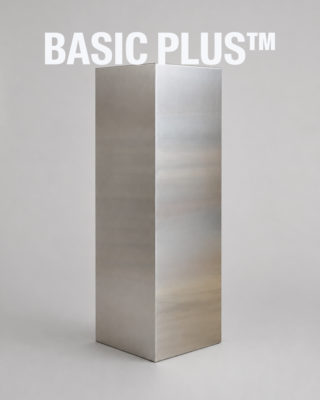 Brushed Stainless Steel Display Plinth