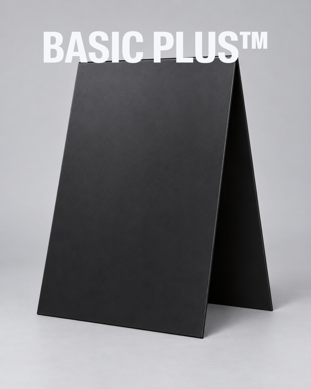 Black Powder-Coated Stainless Steel A-Frame Sidewalk Sign