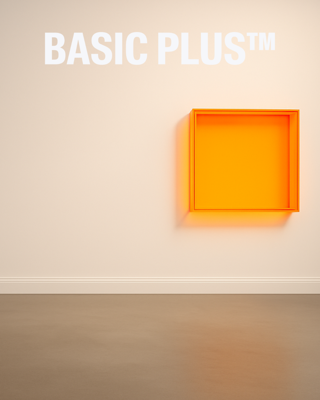 Transparent Amber Acrylic Frame