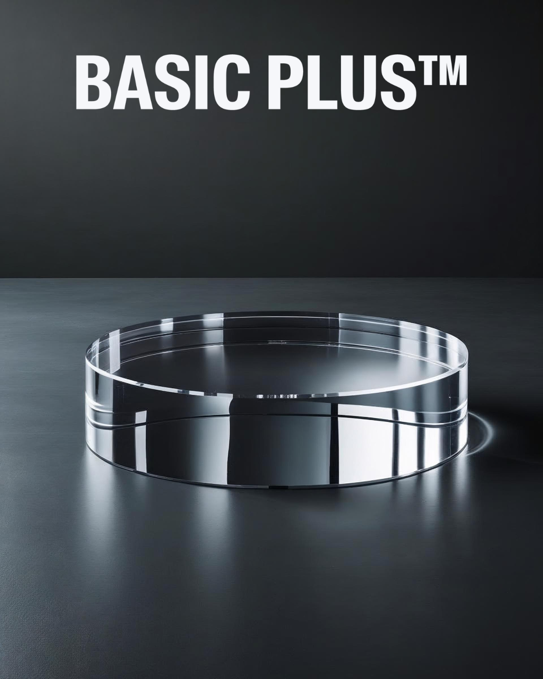 Clear Acrylic Round Display Riser – Basic Plus