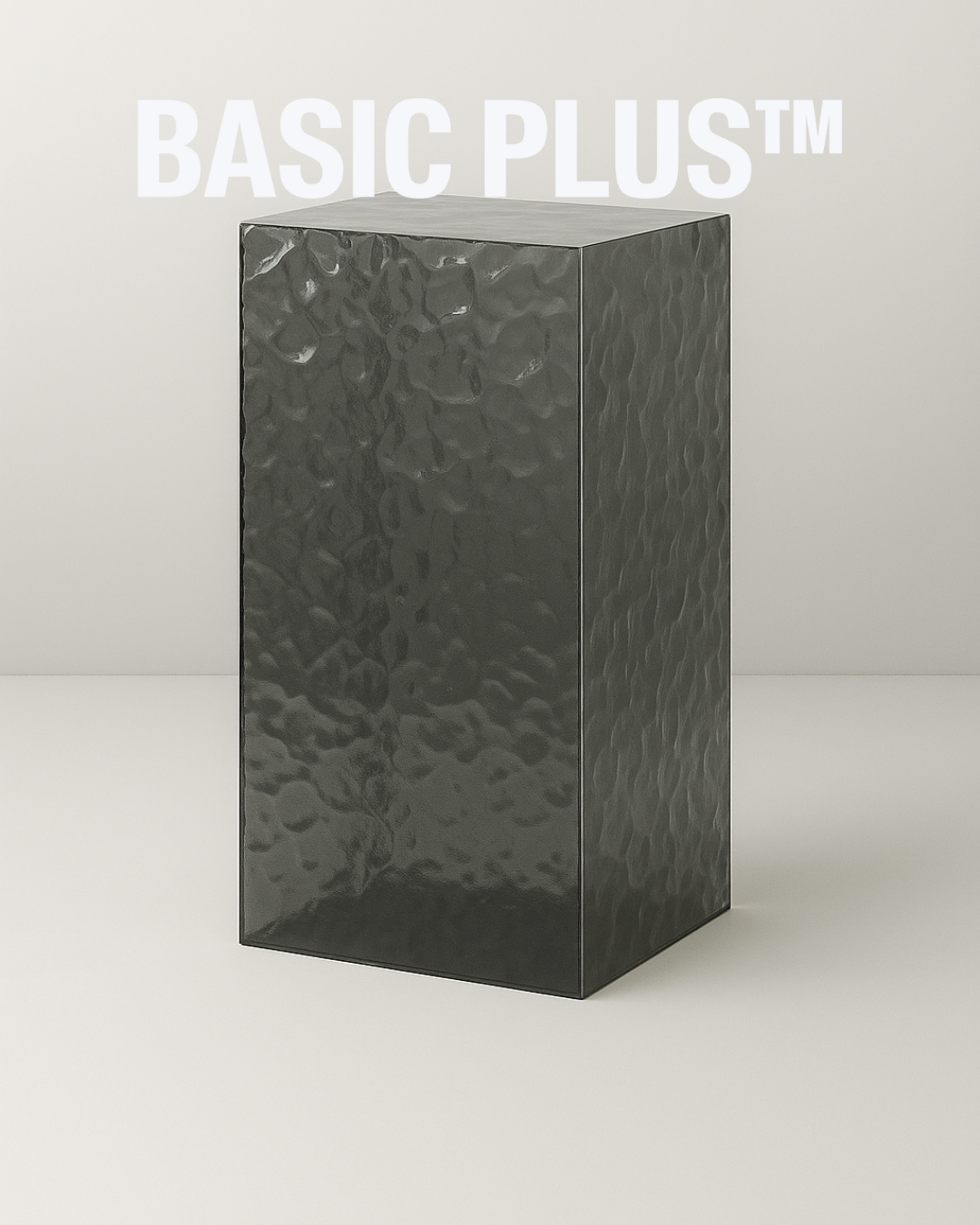 Transparent Grey Ripple Acrylic Display Plinth