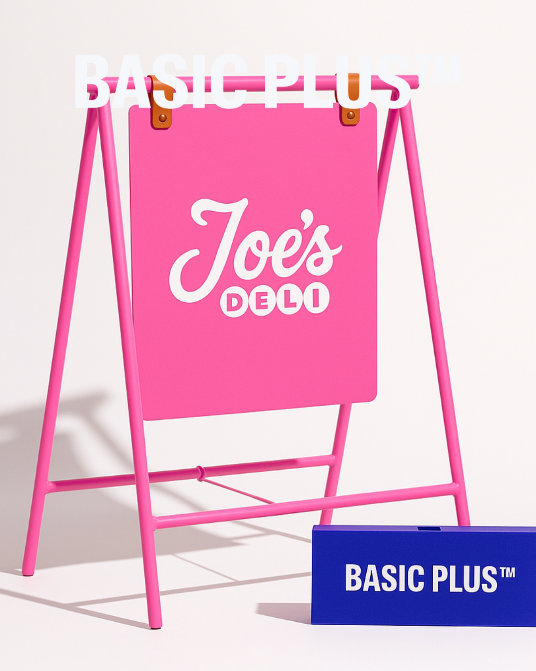 Pink Deluxe Hanging A-Frame Sign