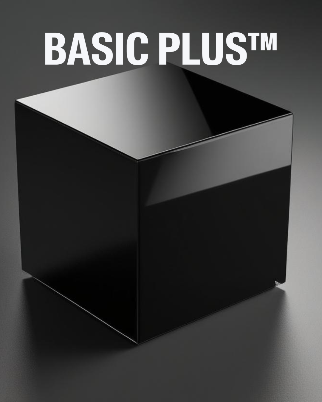 Black Acrylic Display Cube