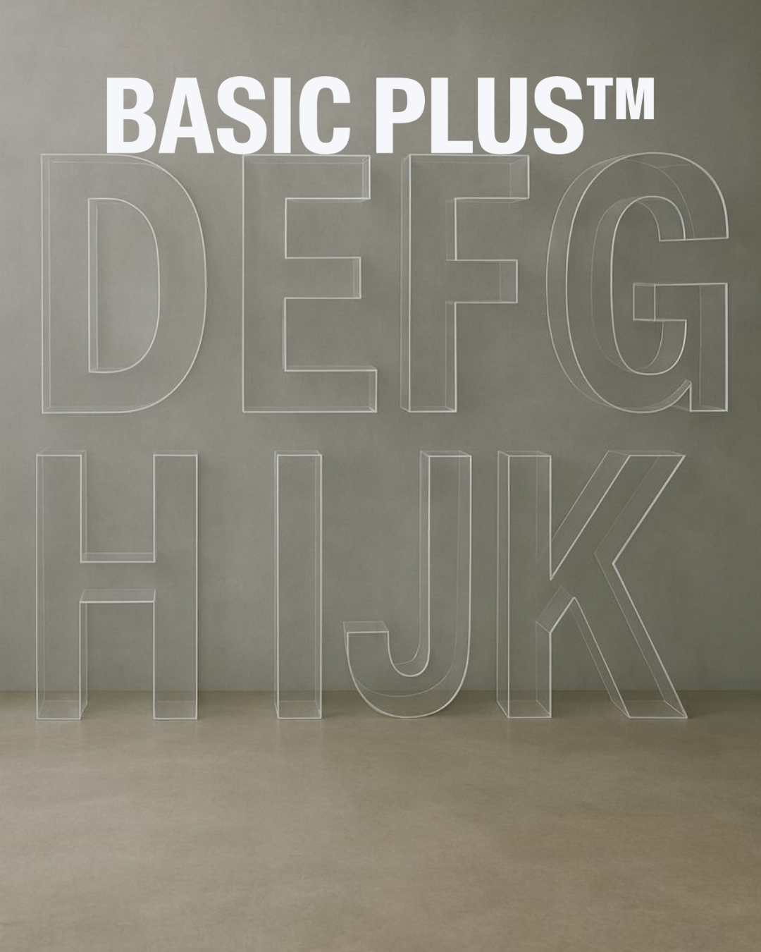 Clear Acrylic 3D Letter