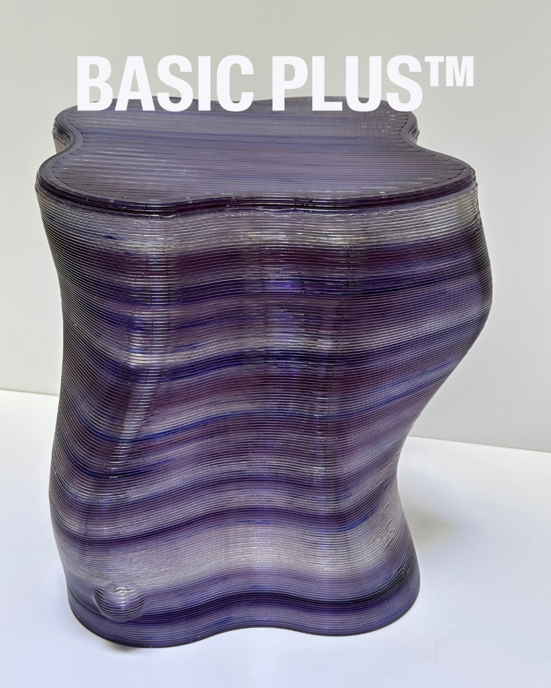 Purple-Blue Tiger Stripes Stool