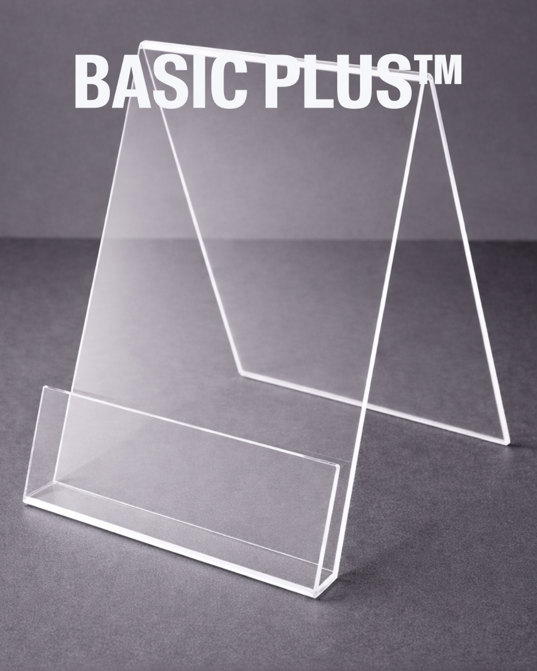 Acrylic Display Stand with Front Lip