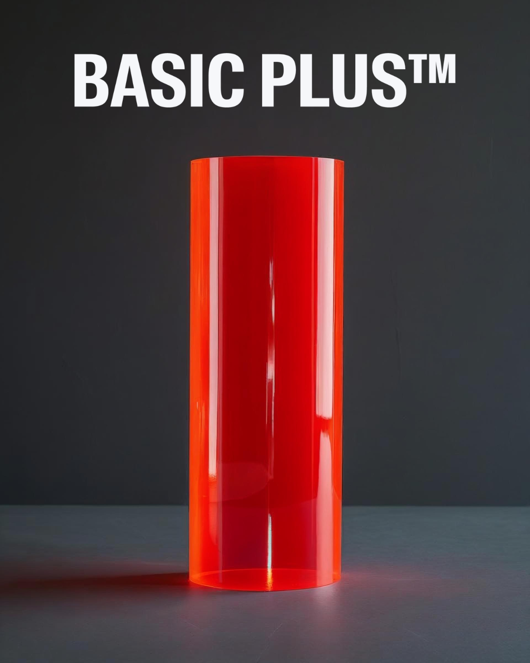 Fluorescent Pink Round Acrylic Plinth