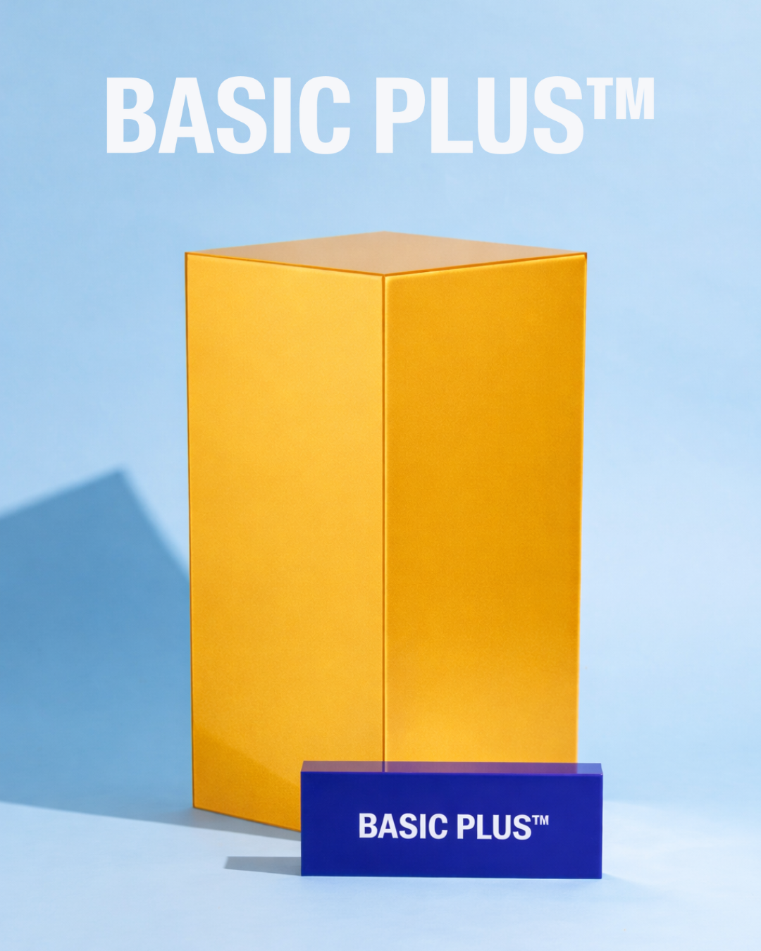 Metallic Gold Acrylic Display Plinth