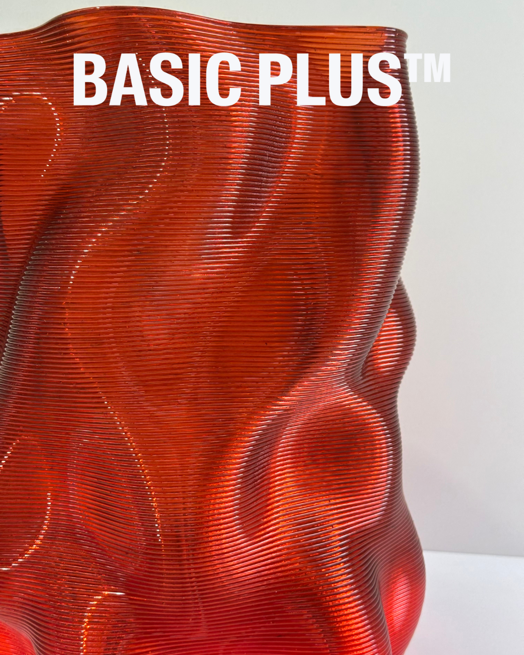 Translucent Red H Stool