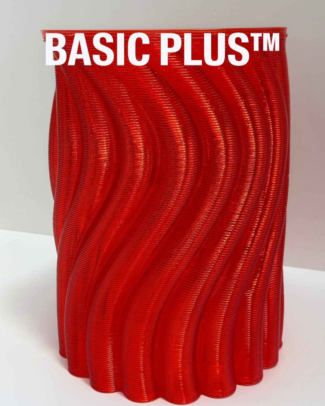 Translucent Red Ripple Multipurpose Stool/ Pot