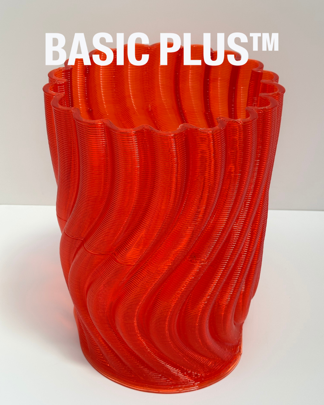 Translucent Red Ripple Multipurpose Stool/ Pot