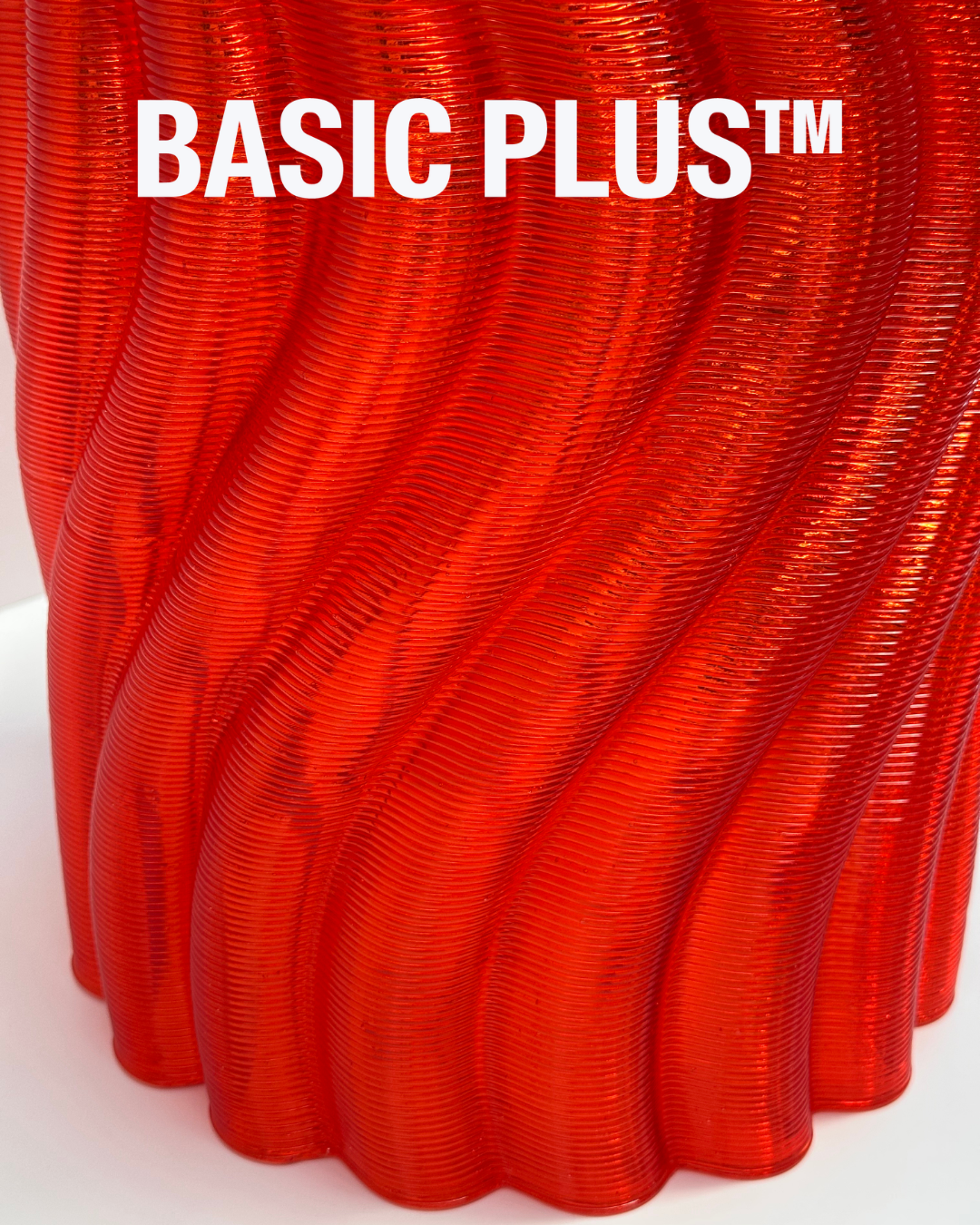 Translucent Red Ripple Multipurpose Stool/ Pot