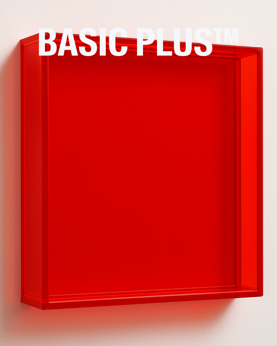 Transparent Red Acrylic Frame