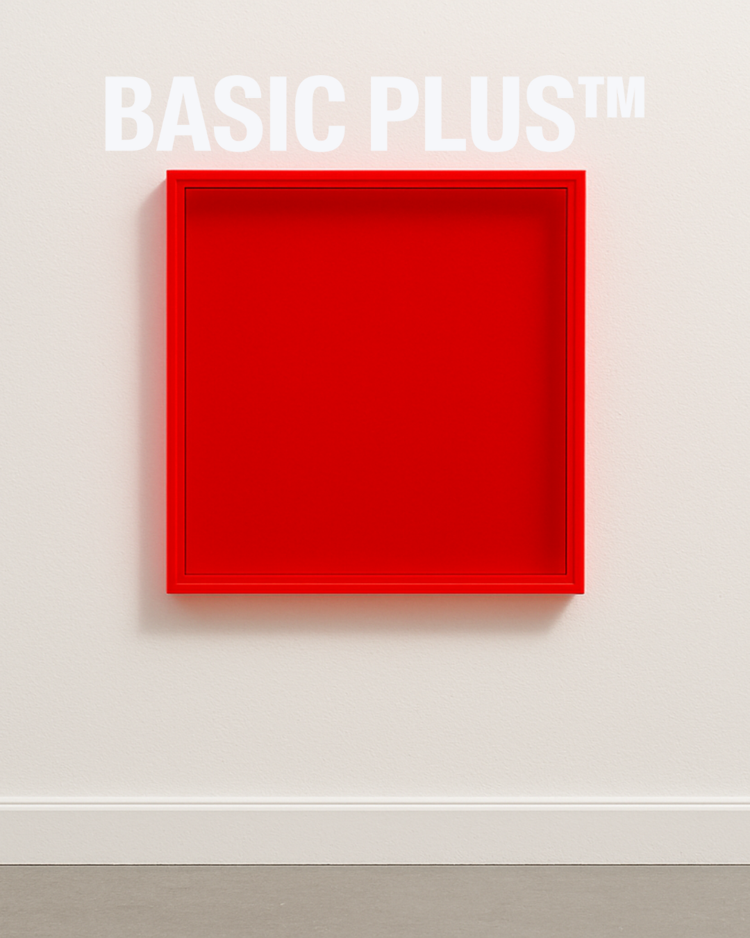 Transparent Red Acrylic Frame